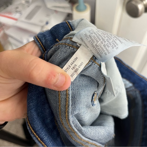 Madewell Stovepipe High Rise Crop Raw Hem Straight Leg Jeans Size 24 - Picture 10 of 10